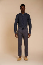 Porto chemise homme en toile de lin ①