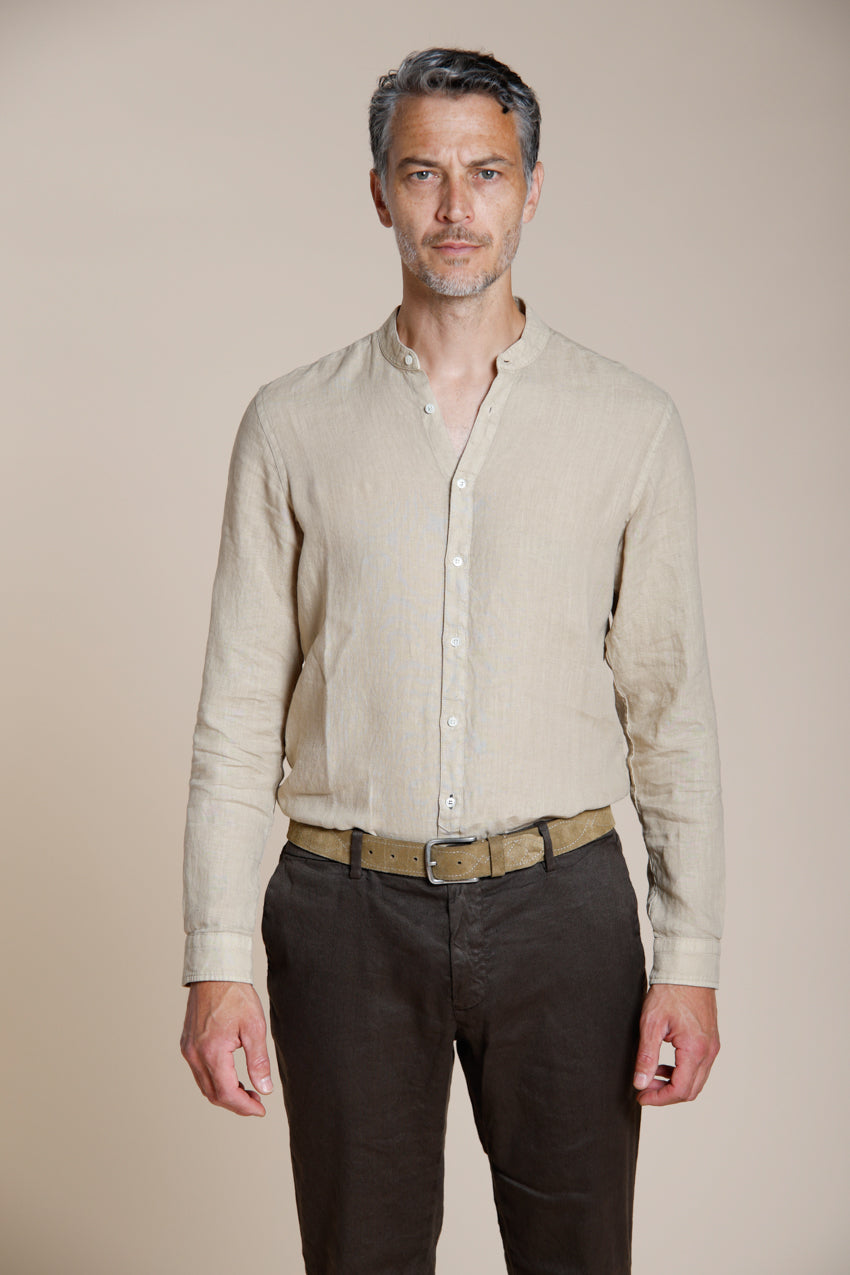 Porto chemise homme en toile de lin ①