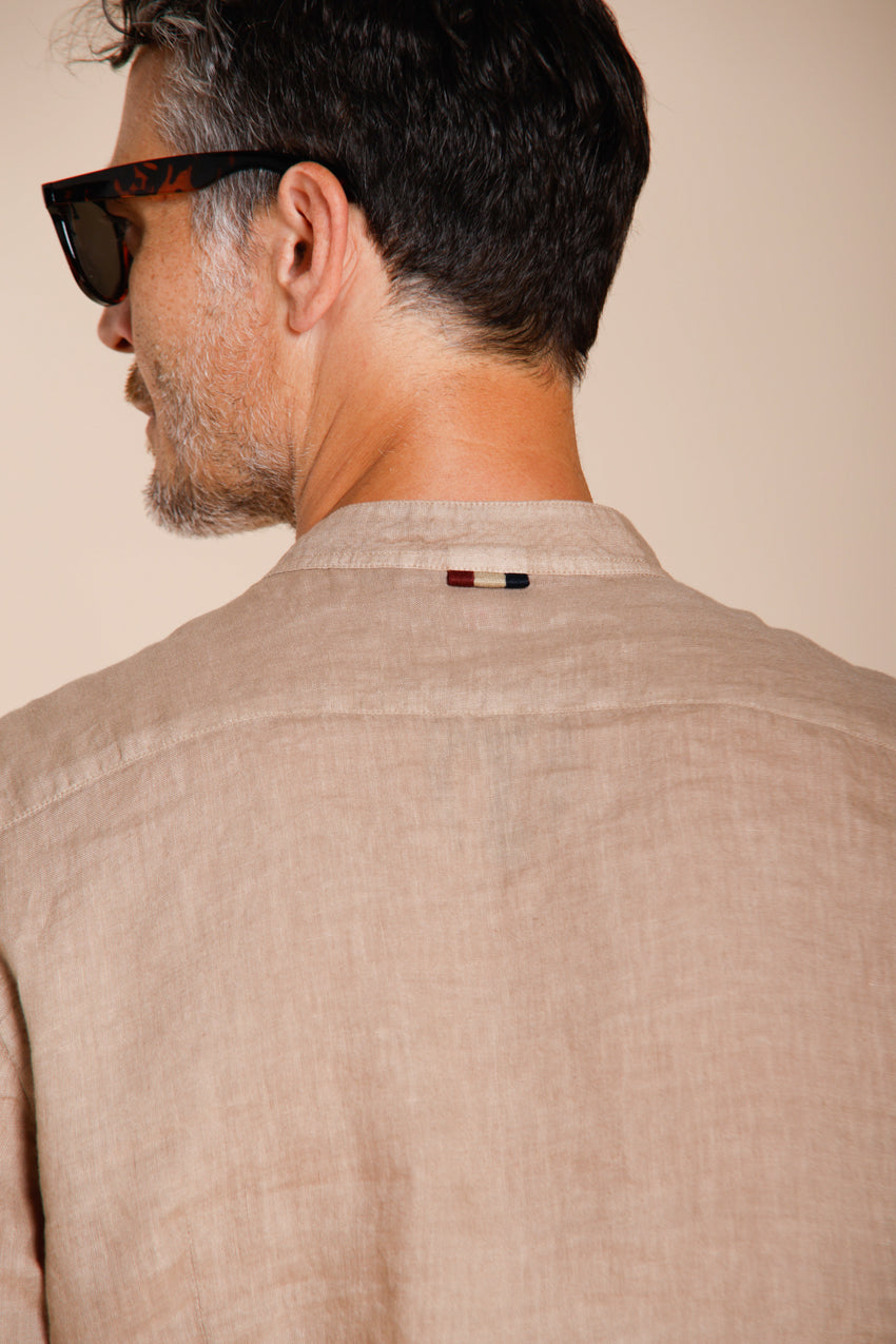 Porto chemise homme en toile de lin ①