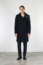 Churchill Men's Coat in Soft Wool Fabric