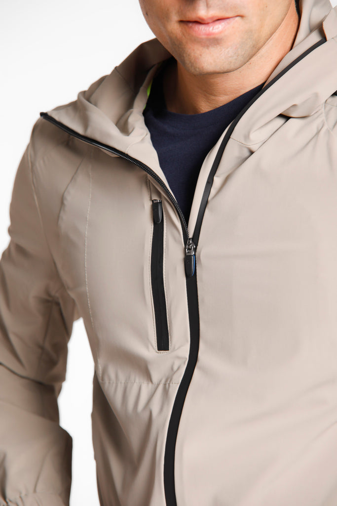 King Dynamic man jacket in super technical jersey with hood