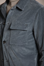 Foto 2 Steve overshirt uomo in velluto 500 righe