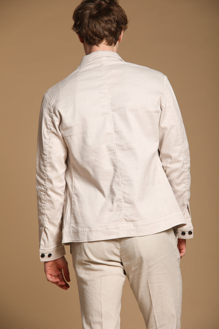 James Herren-Overshirt aus Leinen-Baumwoll-Twill