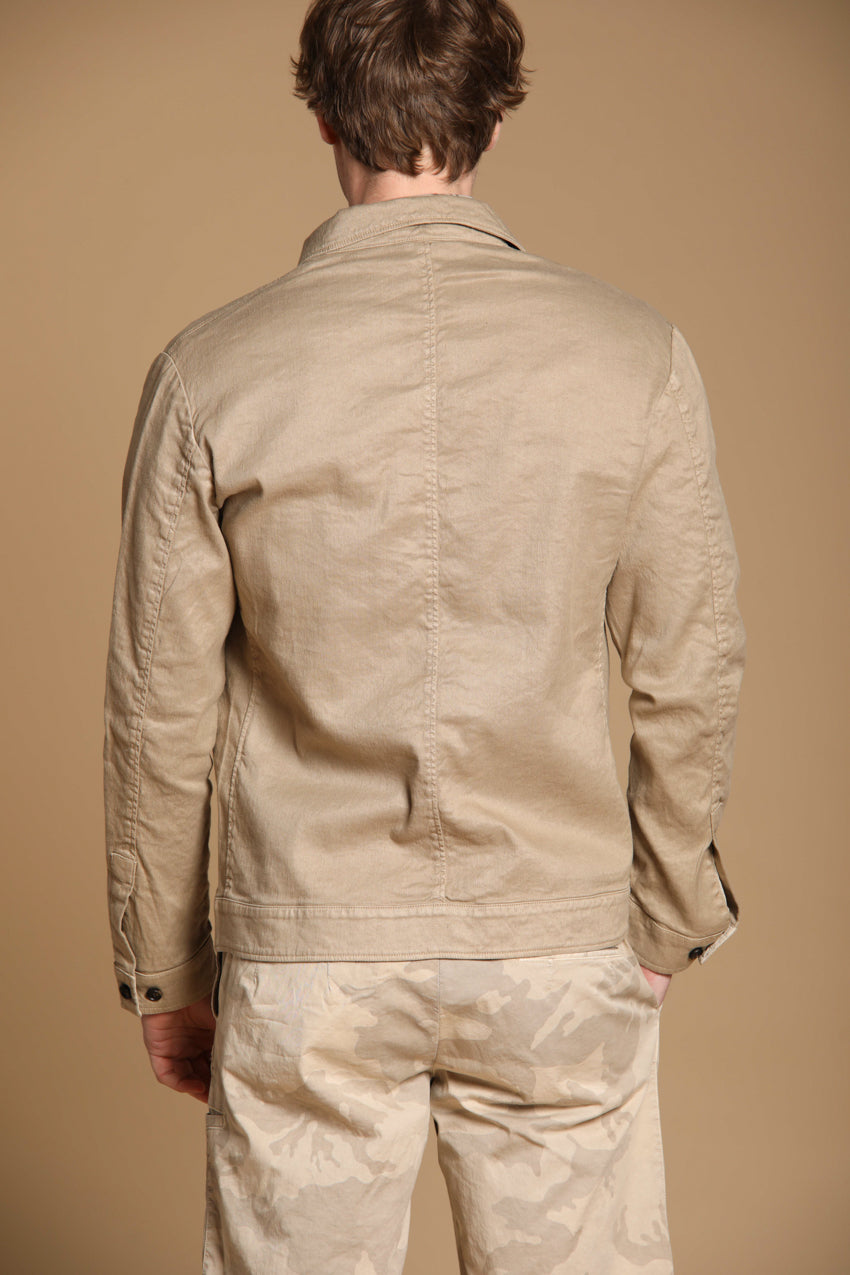 James overshirt uomo in twill di lino misto cotone