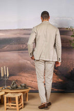 Da Vinci Summer Blazer Herren aus Leinen-Baumwoll-Twill 