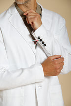 Da Vinci men's blazer in linen and cotton twill