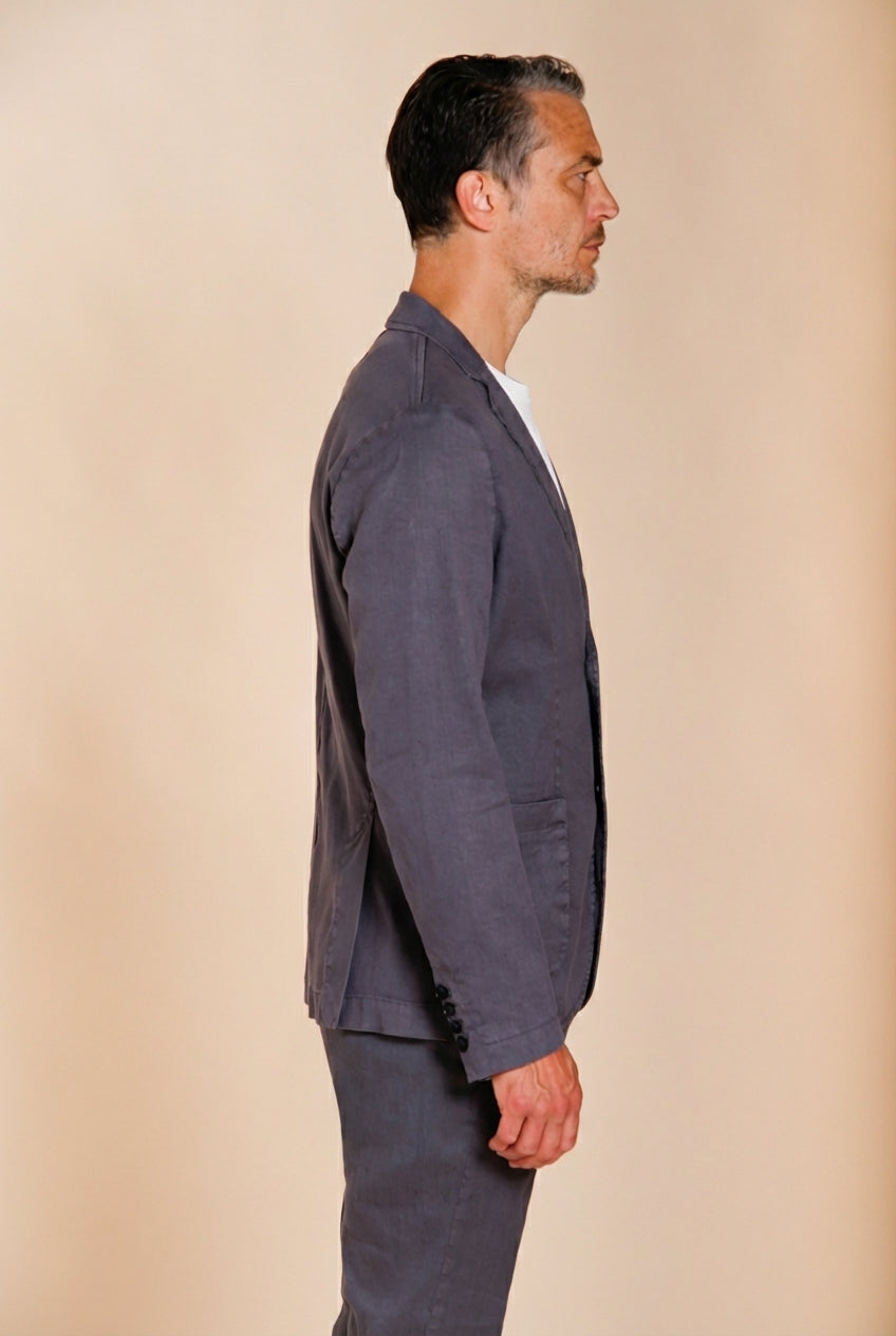Da Vinci men's blazer in linen and cotton twill