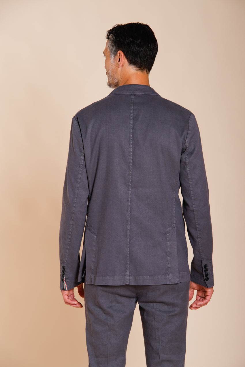 Da Vinci blazer homme en twill de lin et coton