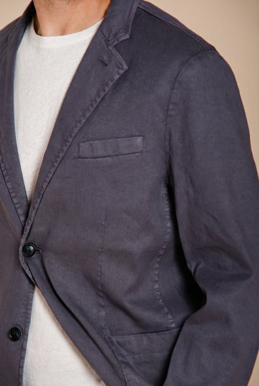 Da Vinci men's blazer in linen and cotton twill