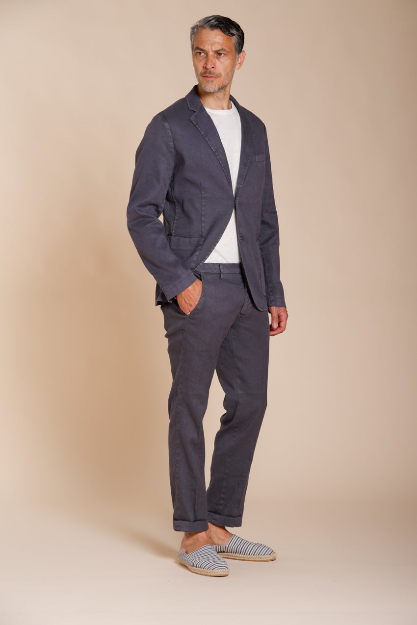 Da Vinci blazer homme en twill de lin et coton