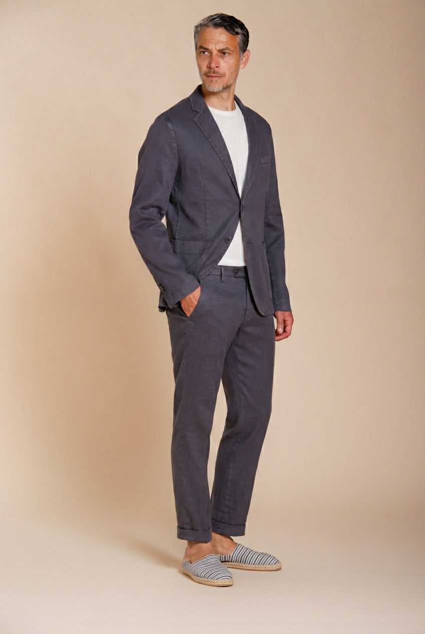 Da Vinci men's blazer in linen and cotton twill