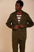 Da Vinci blazer homme en twill de lin et coton