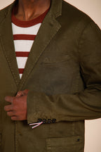 Da Vinci blazer homme en twill de lin et coton