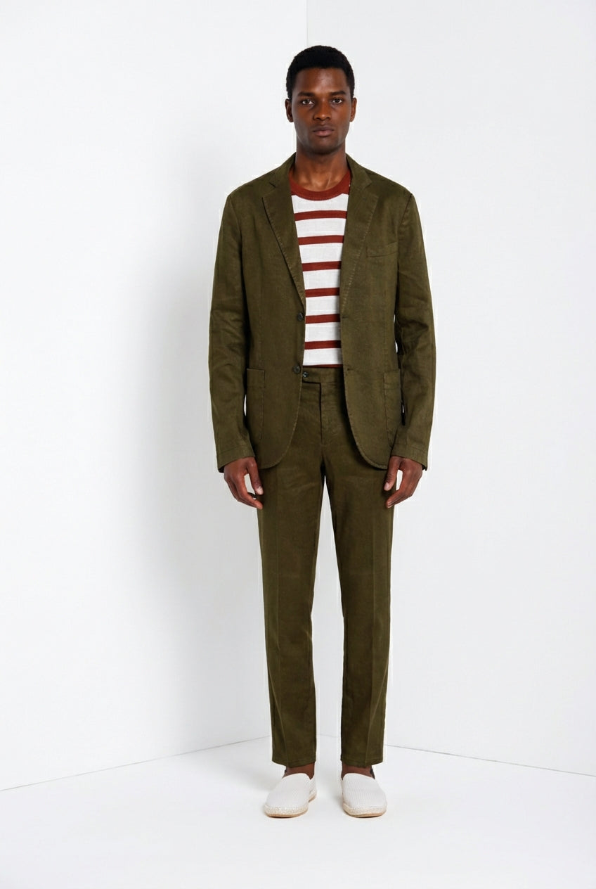 Da Vinci men's blazer in linen and cotton twill
