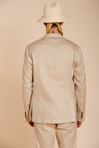 Da Vinci blazer homme en twill de lin et coton