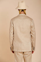 Da Vinci men's blazer in linen and cotton twill