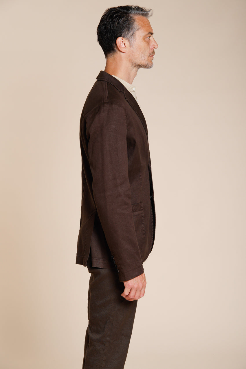 Da Vinci blazer homme en twill de lin et coton