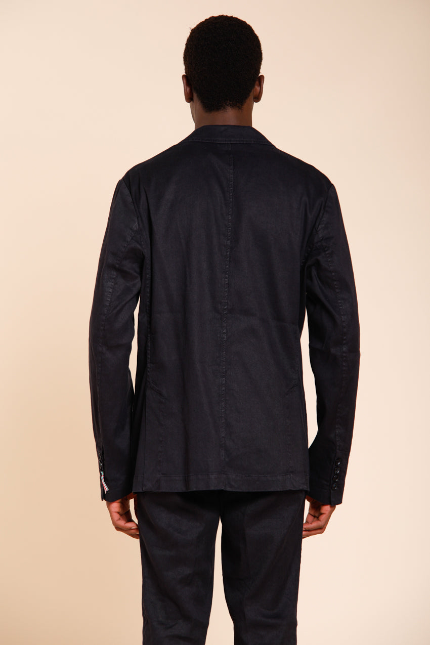 Da Vinci blazer homme en twill de lin et coton