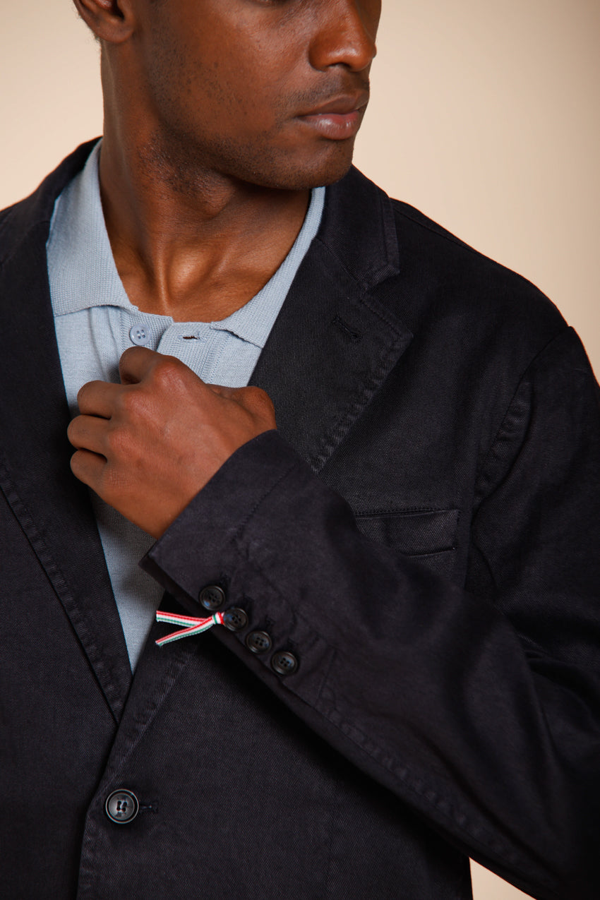 Da Vinci blazer homme en twill de lin et coton