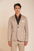 Da Vinci blazer homme en twill de lin et coton