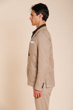 Da Vinci blazer homme en twill de lin et coton