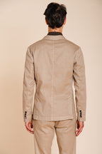 Da Vinci blazer homme en twill de lin et coton