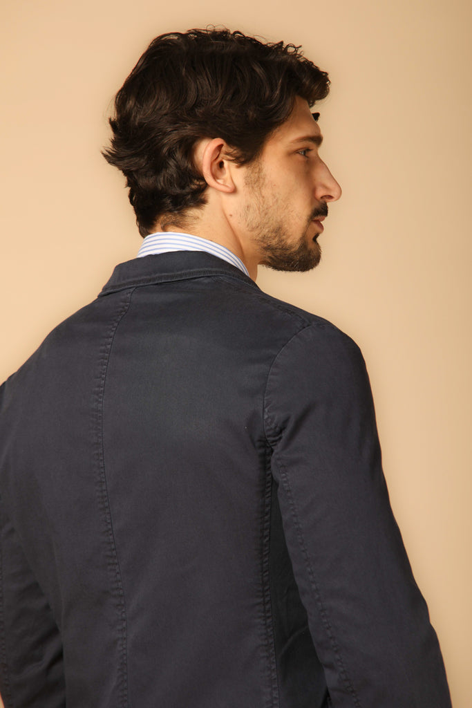 Image 4 of Mason's men's Da Vinci Summer model blazer in navy blue, regular fit
