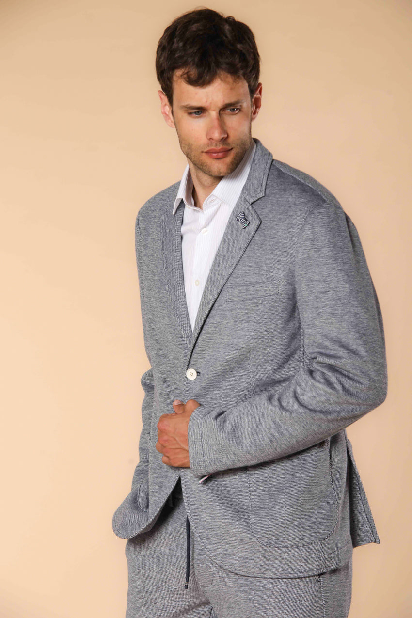 Immagine 1 di Da Vinci blazer uomo in piquet di cotone double face regular fit colore blu navy di Mason's