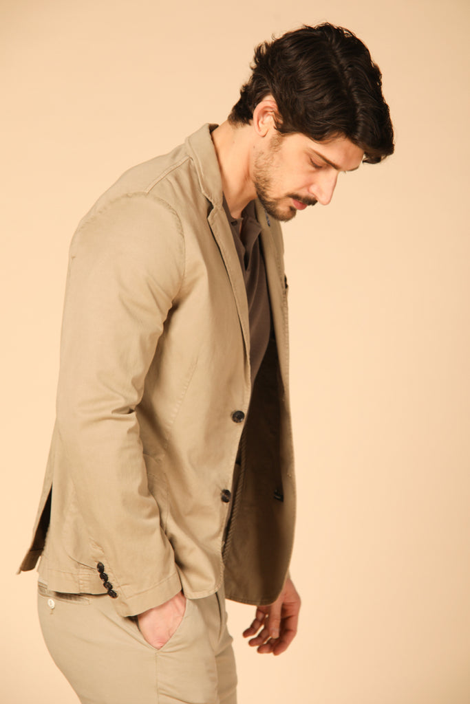 Image 4 of Mason's Da Vinci Travel model men's blazer in khaki, regular fit