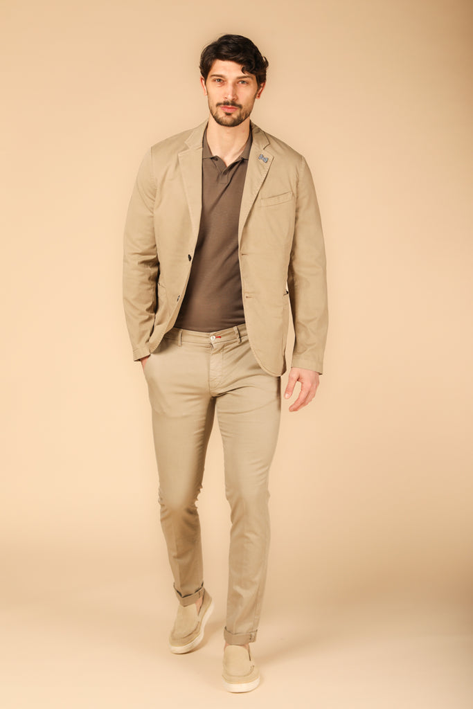 Image 2 of Mason's Da Vinci Travel model men's blazer in khaki, regular fit