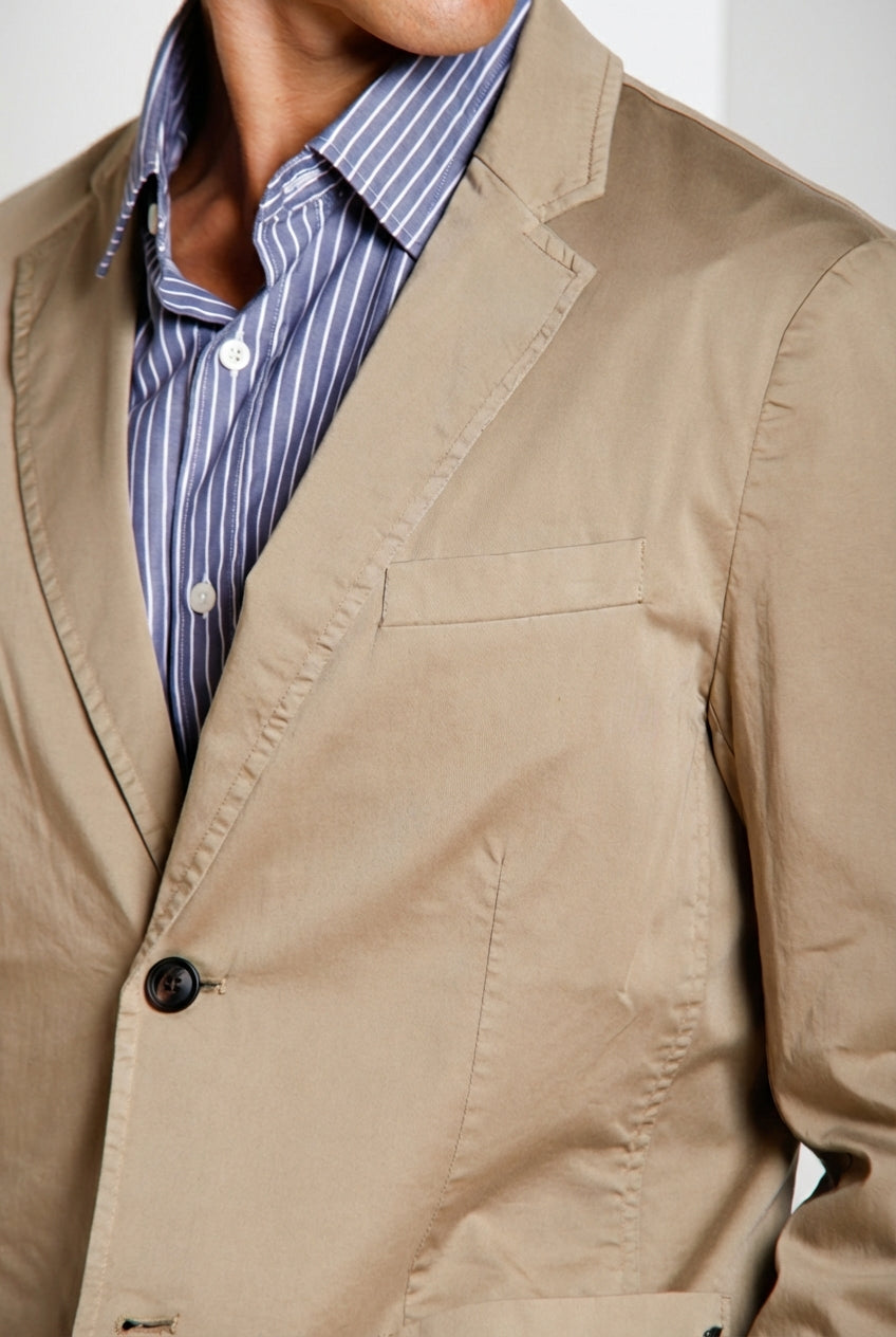 Da Vinci Travel men's blazer in technical travel stretch satin