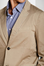 Da Vinci Travel men's blazer in technical travel stretch satin