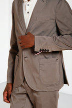 Da Vinci Travel men's blazer in technical travel stretch satin
