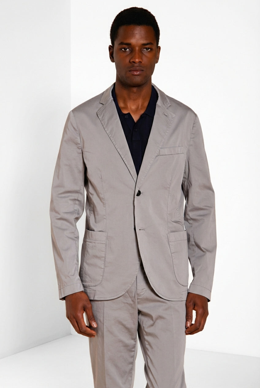 Da Vinci Travel men's blazer in technical travel stretch satin