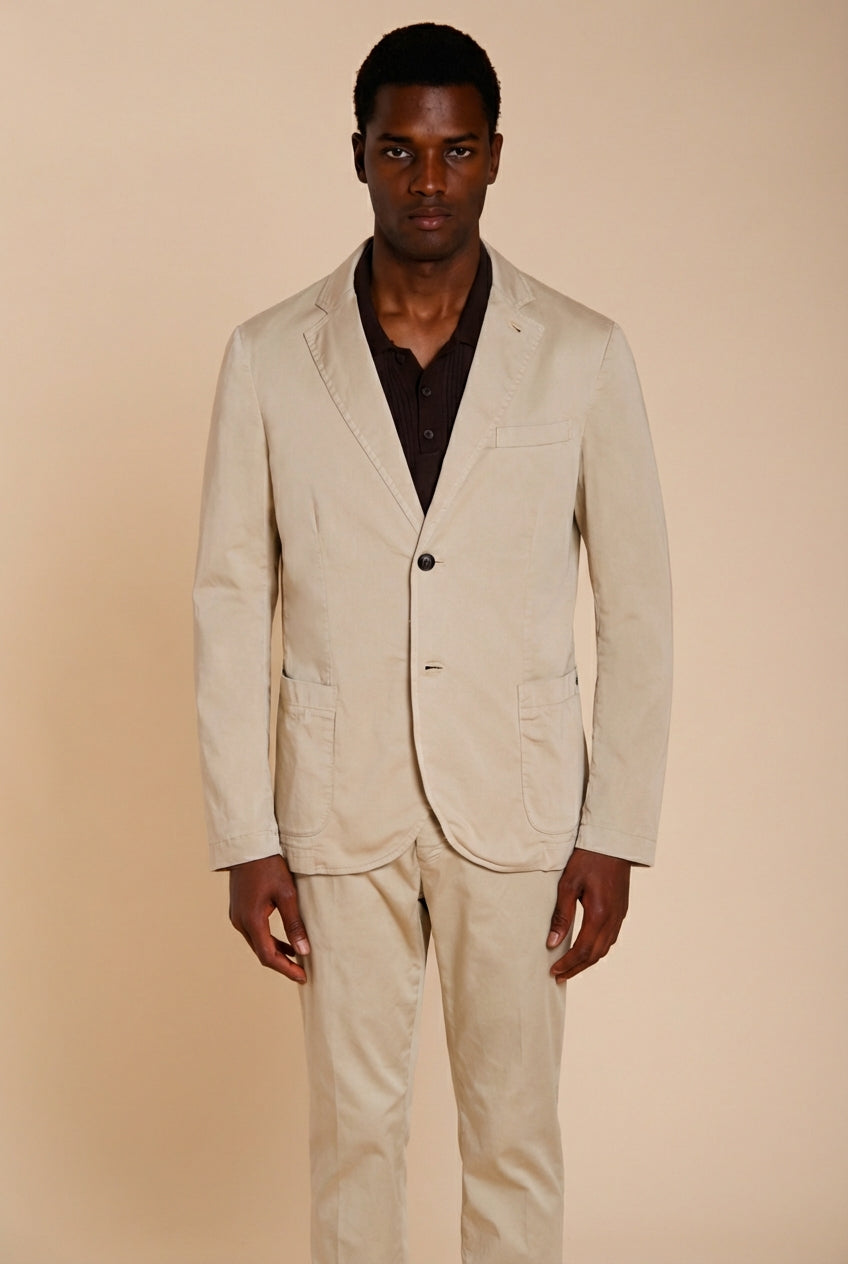 Da Vinci Travel men's blazer in technical travel stretch satin