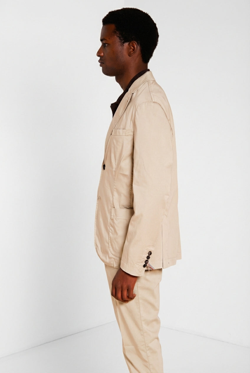 Da Vinci Travel men's blazer in technical travel stretch satin