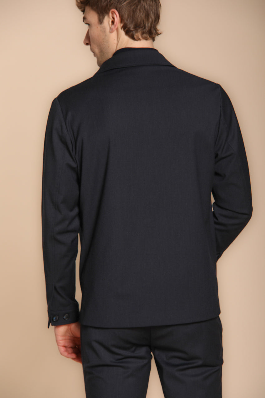 Firenze overshirt homme doublée en laine unie