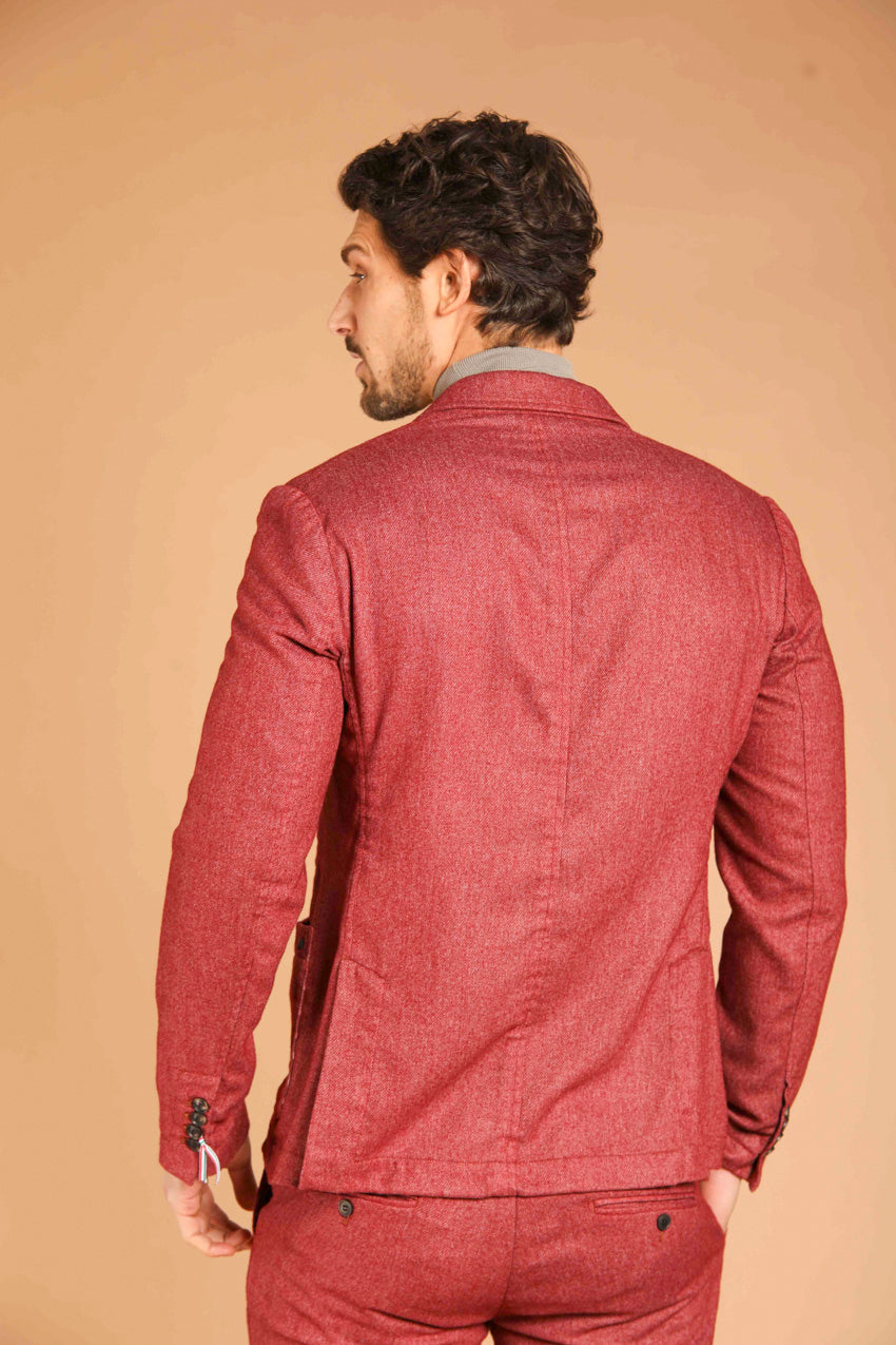 Da Vinci Herren blazer aus Flanell mit Wolloptik regular Fit