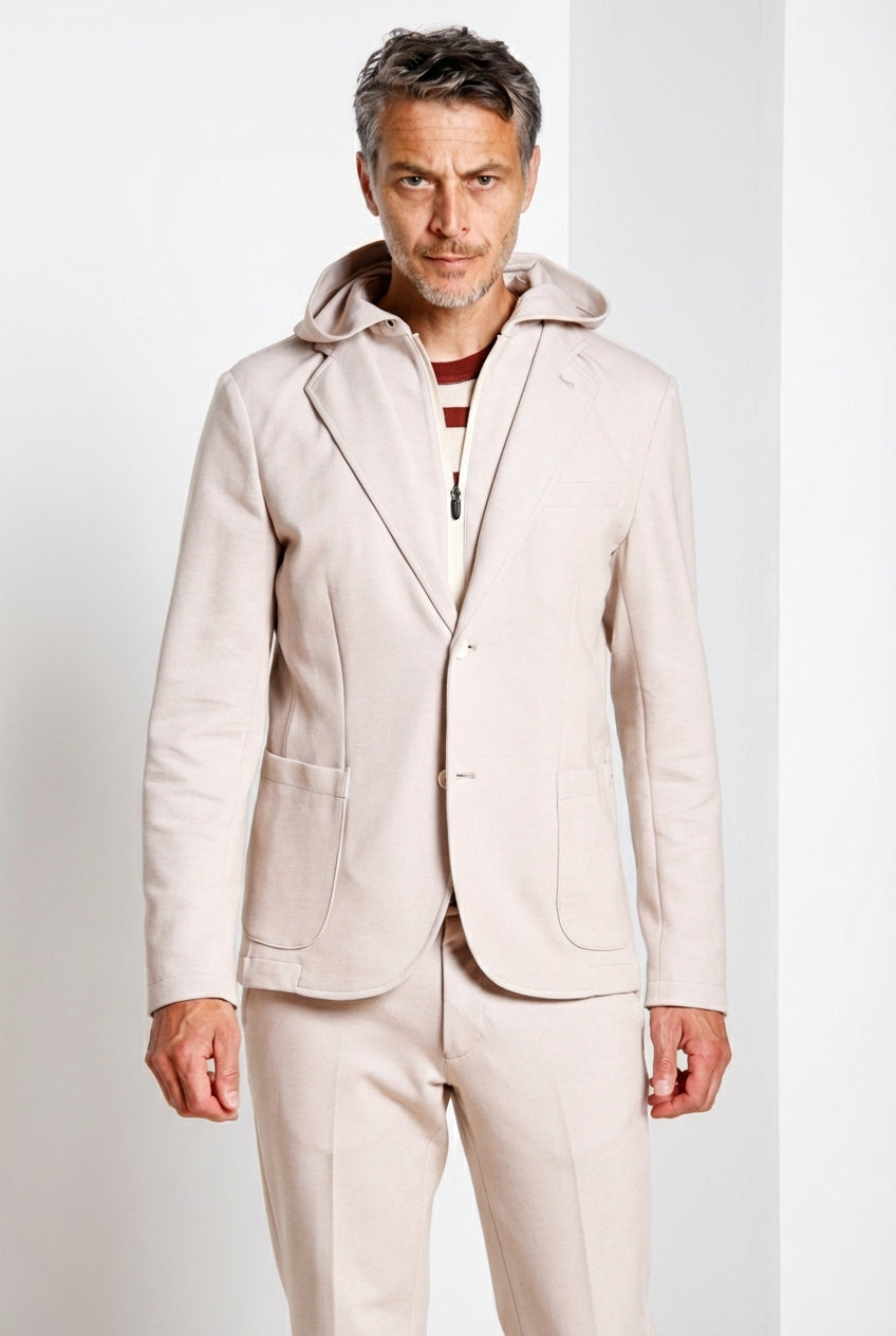 Da Vinci Golf men's blazer in stretch piqué jersey