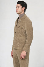 Work Jacket overshirt uomo in velluto a costa larga