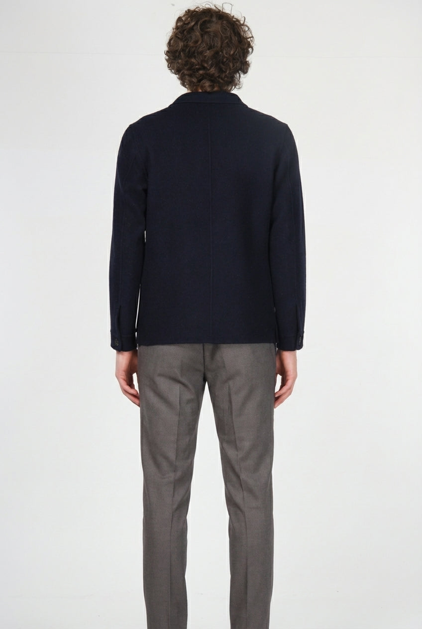 California Field Jacket für Herren aus Wolle mit Glencheck-Muster