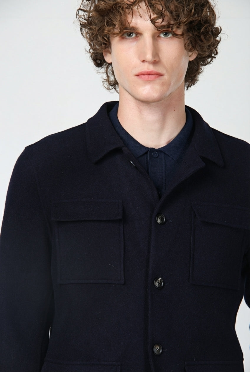 California Field Jacket für Herren aus Wolle mit Glencheck-Muster