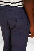 New York Sack pantalon chino jogger homme en toile parachute lyocell et coton regular fit