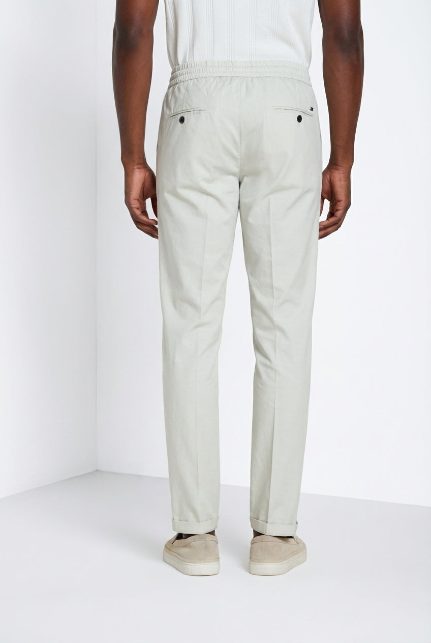 New York Sack pantalon chino jogger homme en toile parachute lyocell et coton regular fit