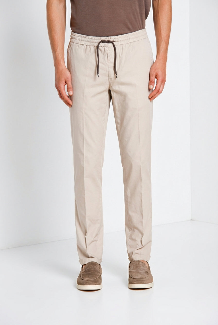 New York Sack pantalon chino jogger homme en toile parachute lyocell et coton regular fit
