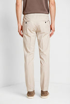 New York Sack men's chino jogger pants in lyocell and cotton parachute canvas regular fit