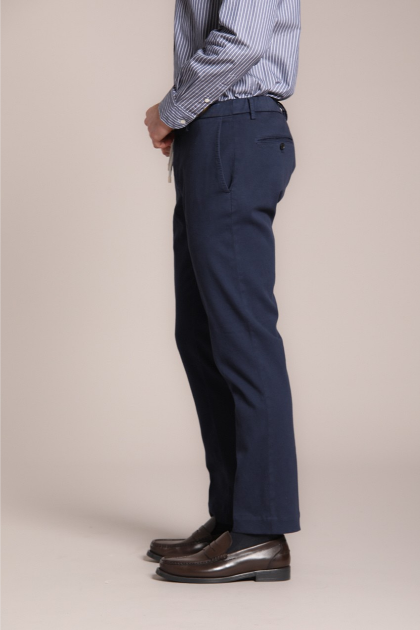New York String pantalon chino jogger homme en coton cachemire regular fit