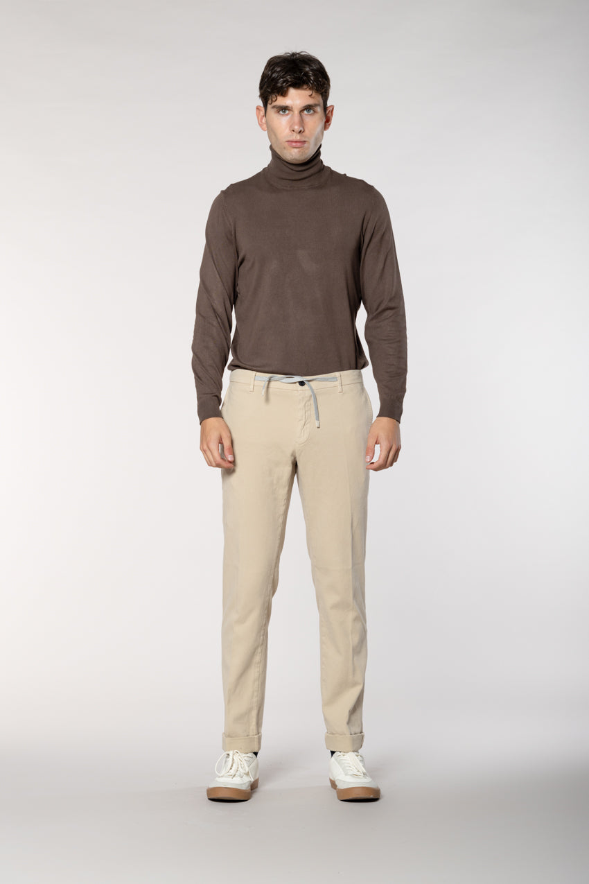 New York String pantalon chino jogger homme en coton cachemire regular fit