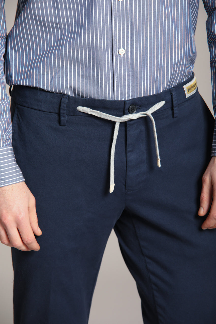 Foto 2 New York String pantalone chino jogger uomo in cotone cashmere regular fit