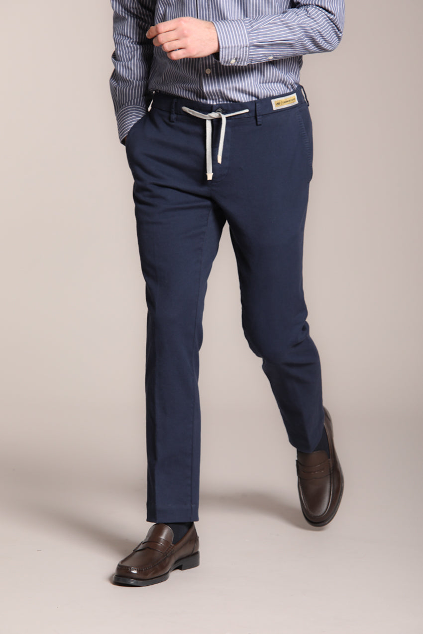 Foto 1 New York String pantalone chino jogger uomo in cotone cashmere regular fit